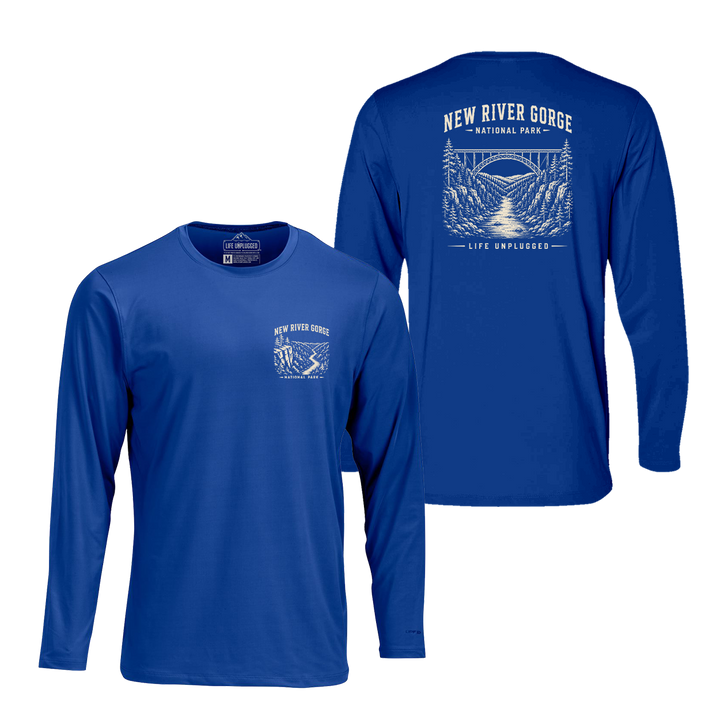 NEW RIVER GORGE NATIONAL PARK Performance Long Sleeve with UPF 50+