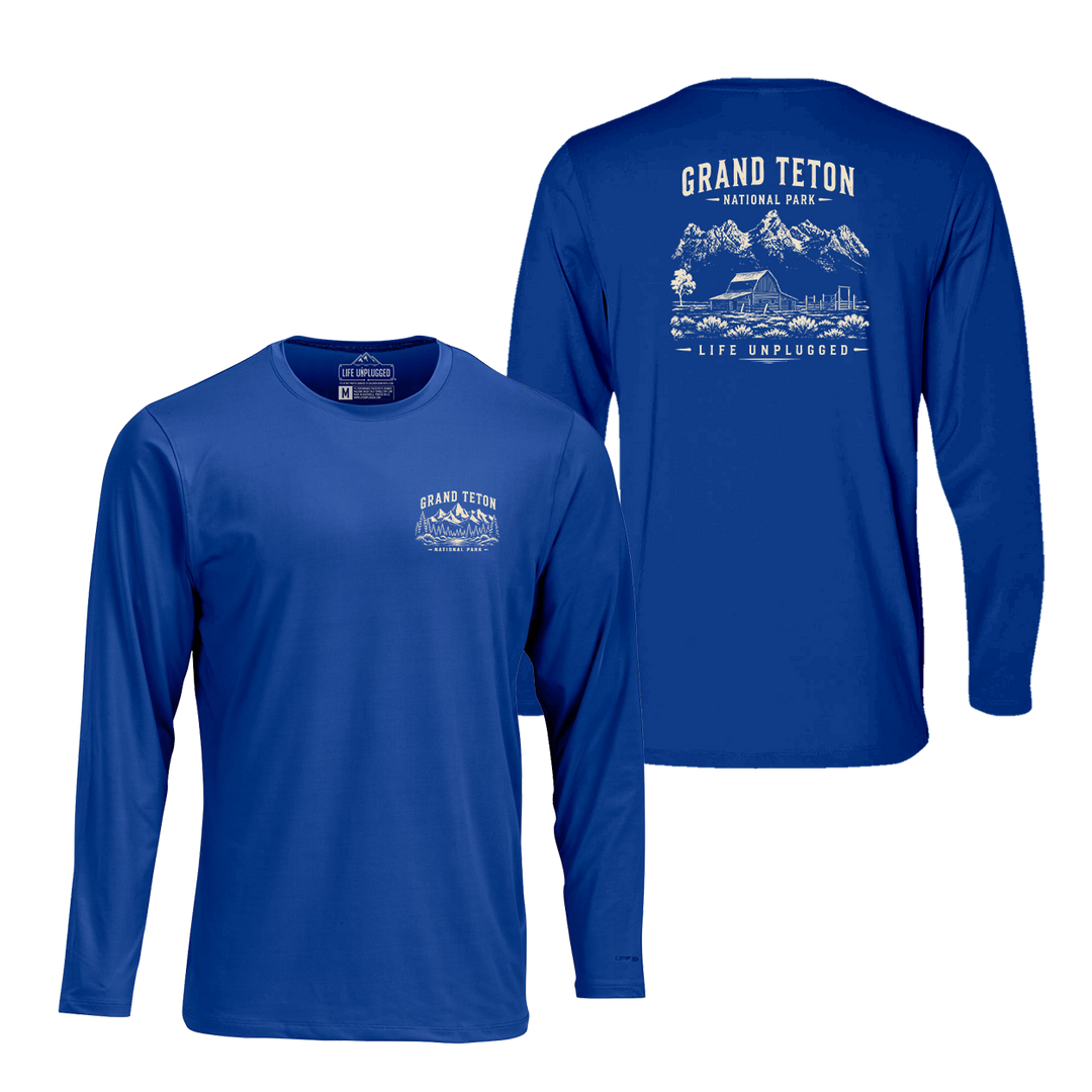 GRAND TETON NATIONAL PARK Performance Long Sleeve with UPF 50+