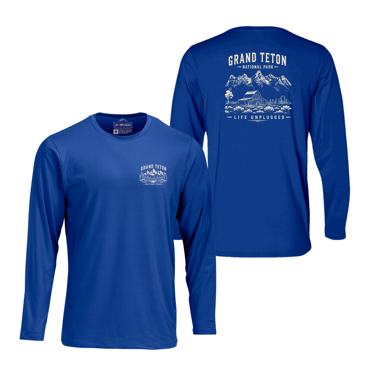 GRAND TETON NATIONAL PARK Performance Long Sleeve with UPF 50+