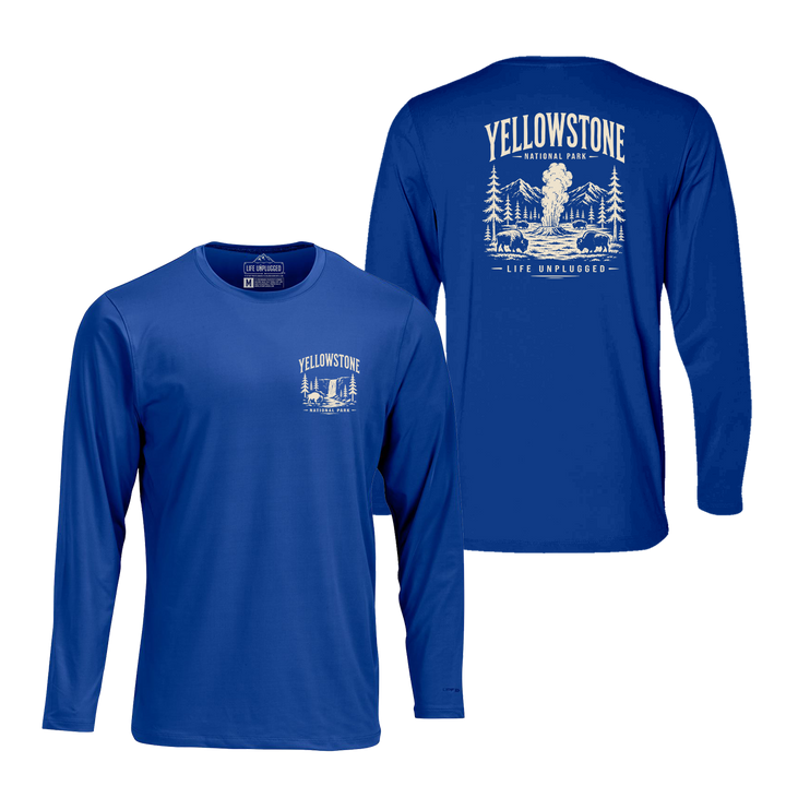 YELLOWSTONE NATIONAL PARK Performance Long Sleeve with UPF 50+