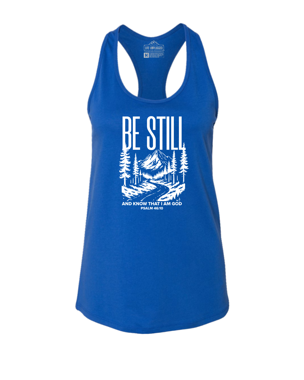 BE STILL AND KNOW Women's Racerback Tank Top