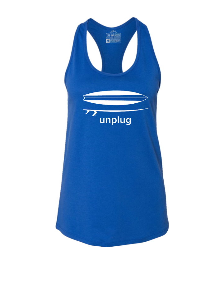 Surfing Women's Racerback Tank Top