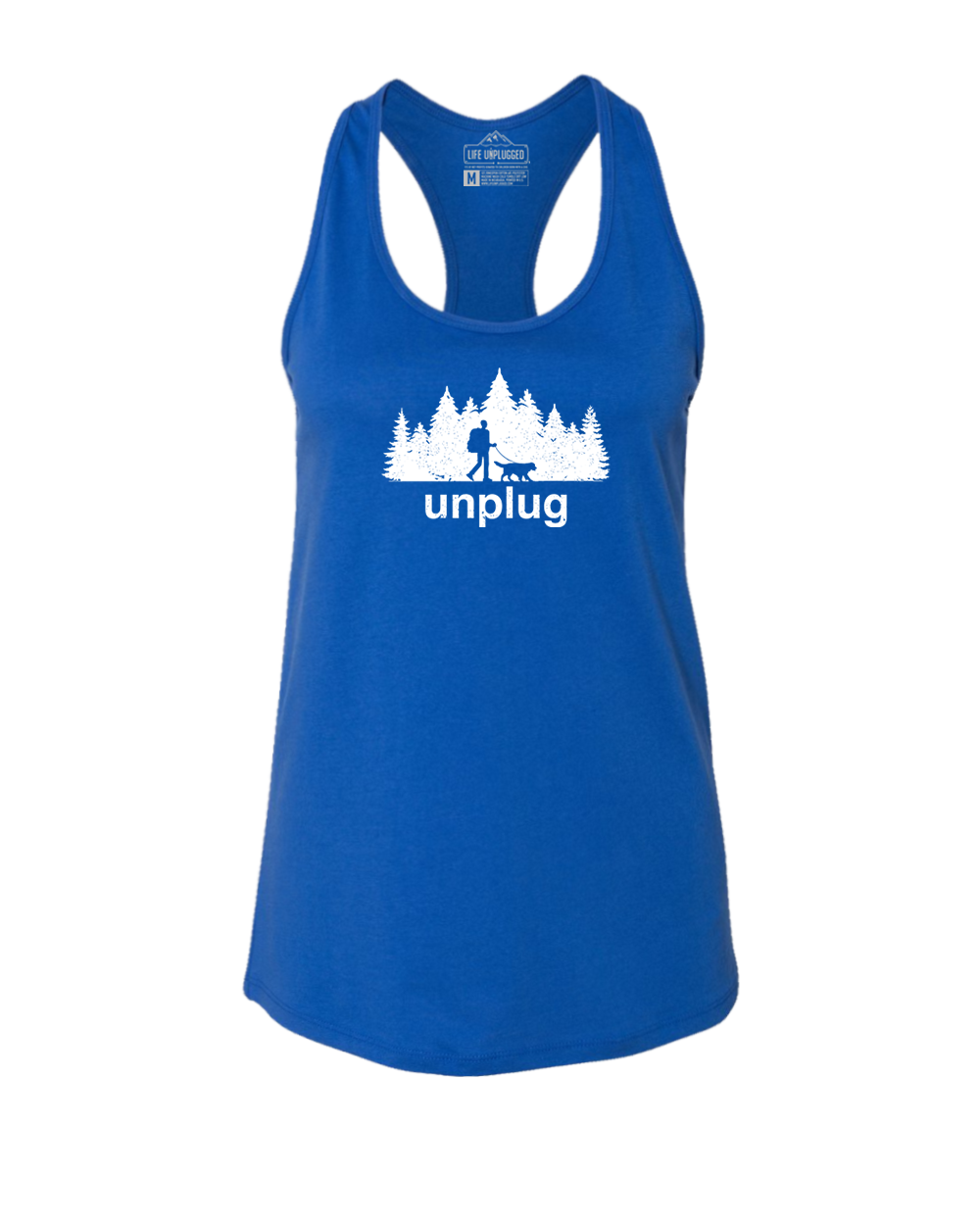 Dog Walks in the Woods Women's Racerback Tank Top