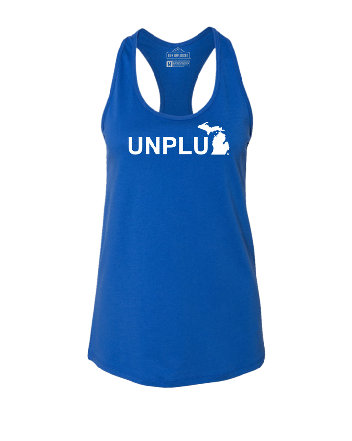 Unplug (MI) Women's Racerback Tank Top