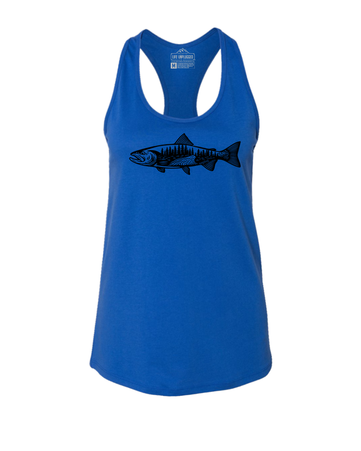 WOODLAND TROUT Women's Racerback Tank Top