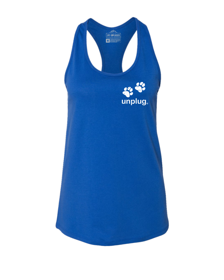 Paw Print Women's Racerback Tank Top