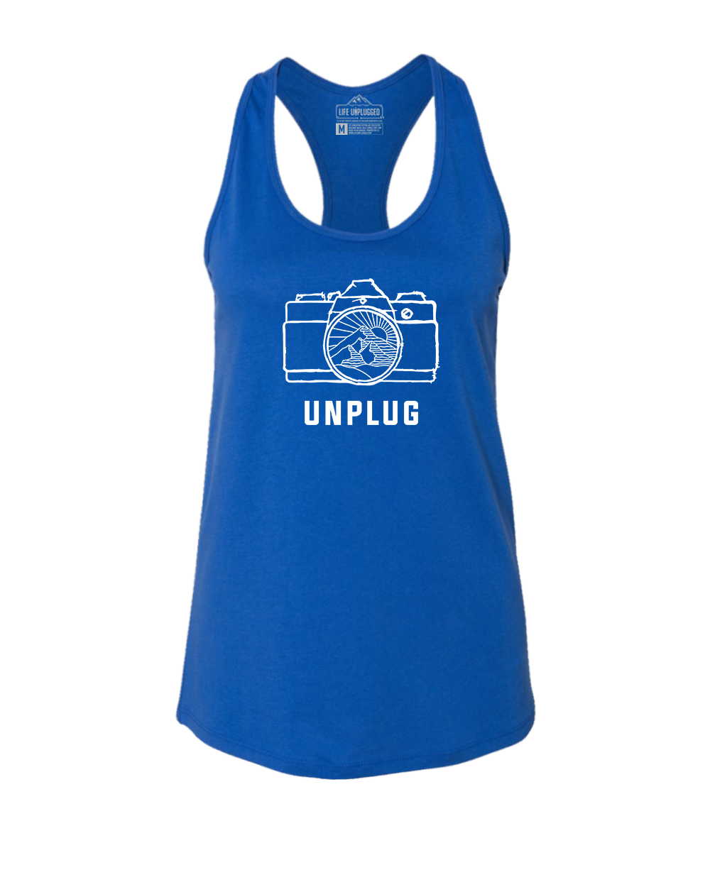 Camera Mountain Lens Women's Racerback Tank Top