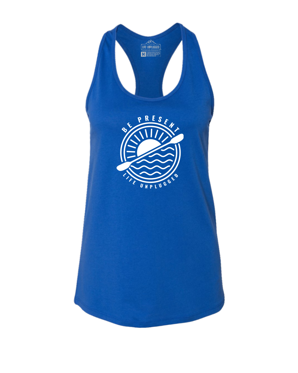 Be Present Paddle Women's Racerback Tank Top