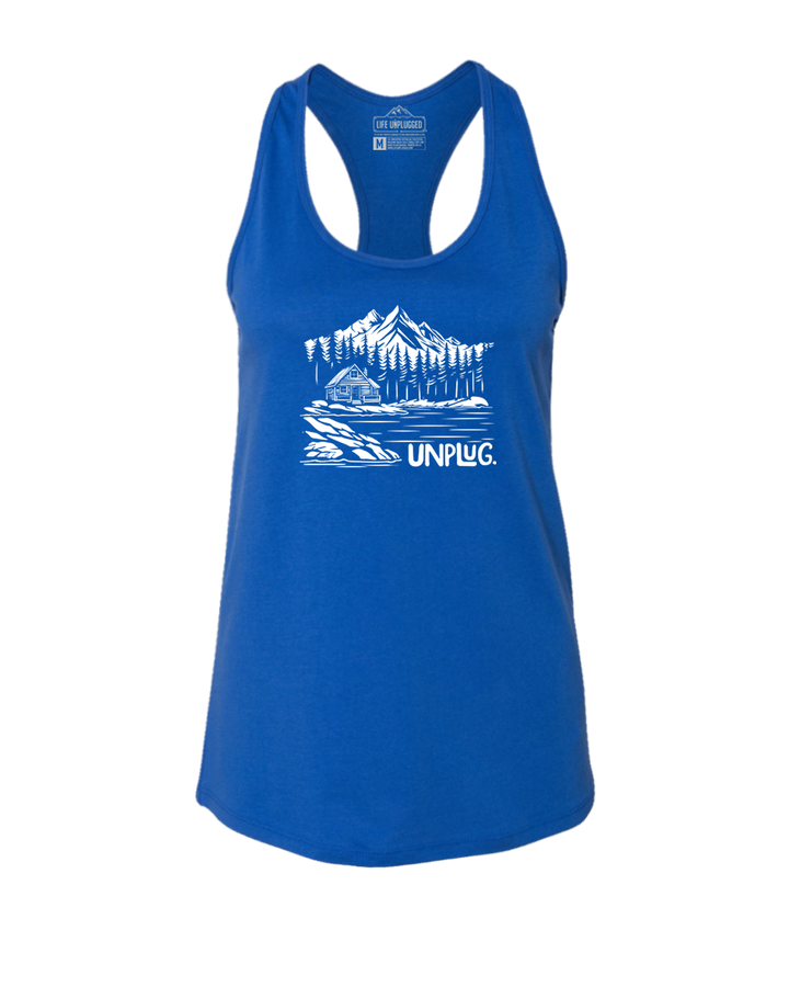 Cabin In the woods Women's Racerback Tank Top