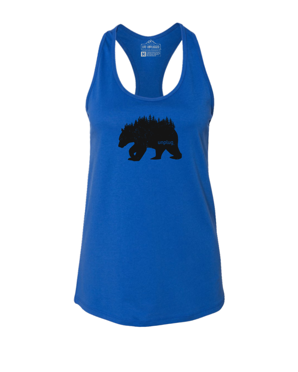 Bear In The Trees Women's Racerback Tank Top