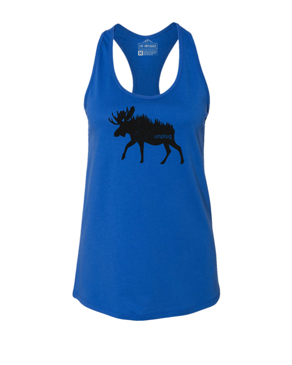 Moose In The Trees Women's Racerback Tank Top