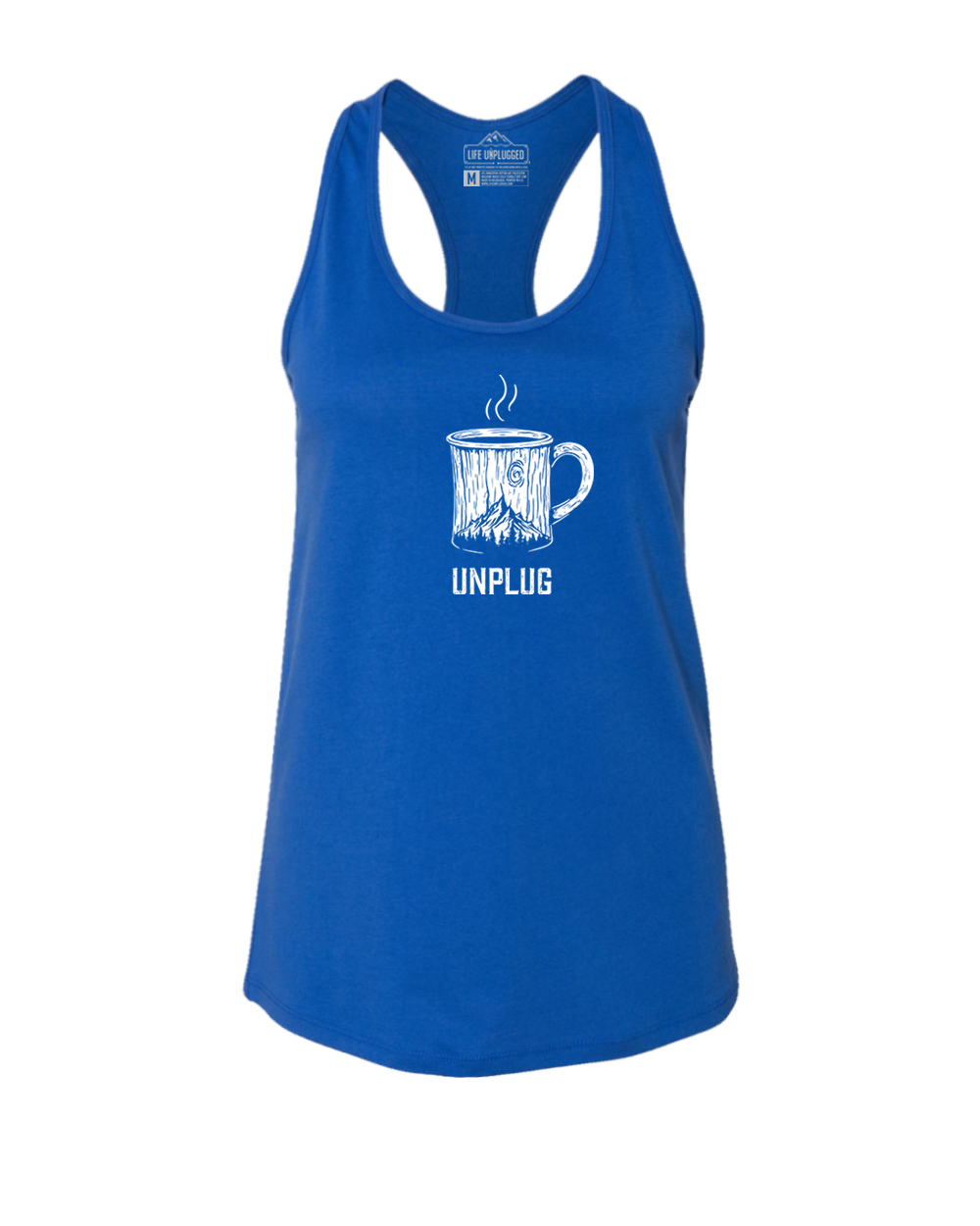 WOODEN COFFEE MUG Women's Racerback Tank Top