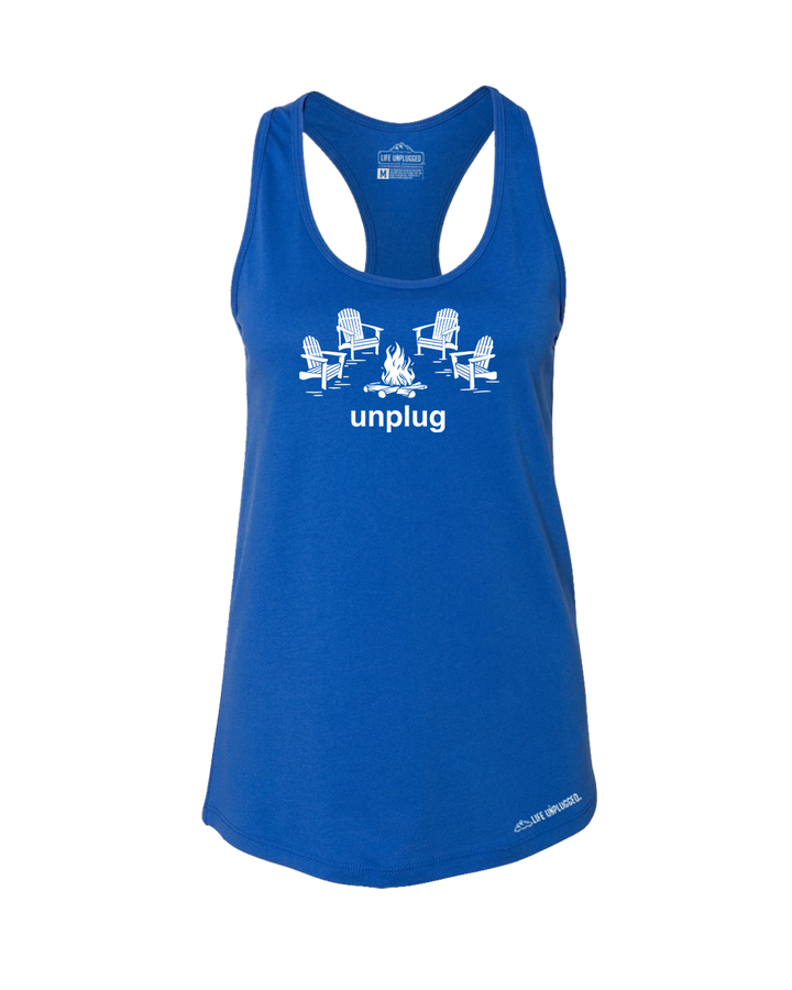 Campfire Chairs Premium Women's Relaxed Fit Racerback Tank Top - Life Unplugged