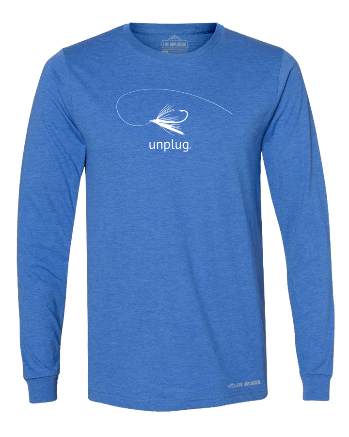 Fly Fishing Premium Polyblend Long Sleeve T-Shirt - Life Unplugged