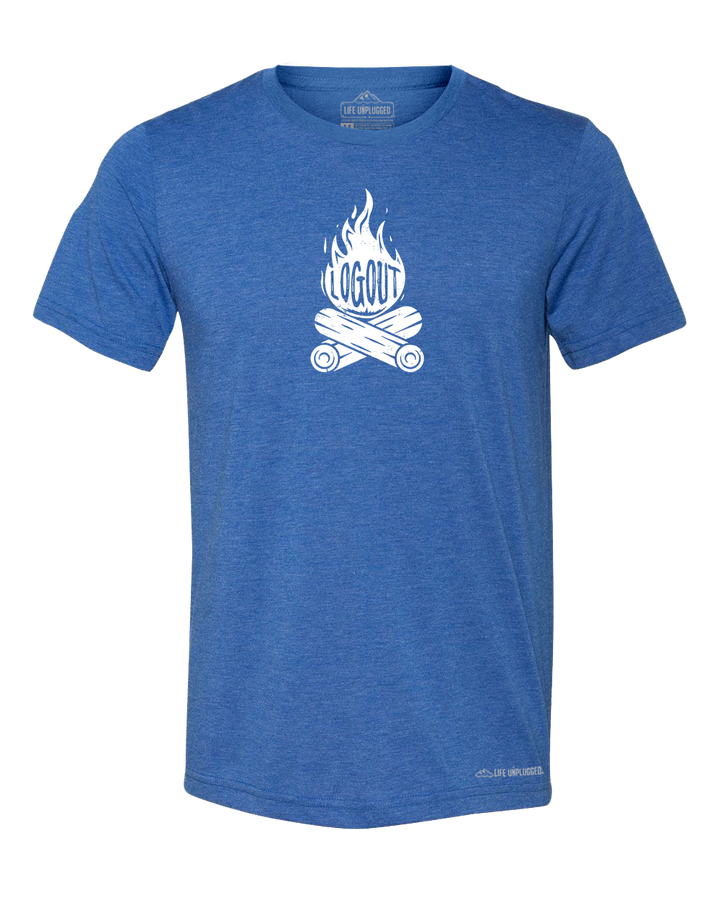Log Out Campfire Premium Triblend T-Shirt