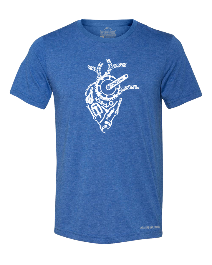 Anatomical Heart (Bicycle Parts) Premium Triblend T-Shirt - Life Unplugged