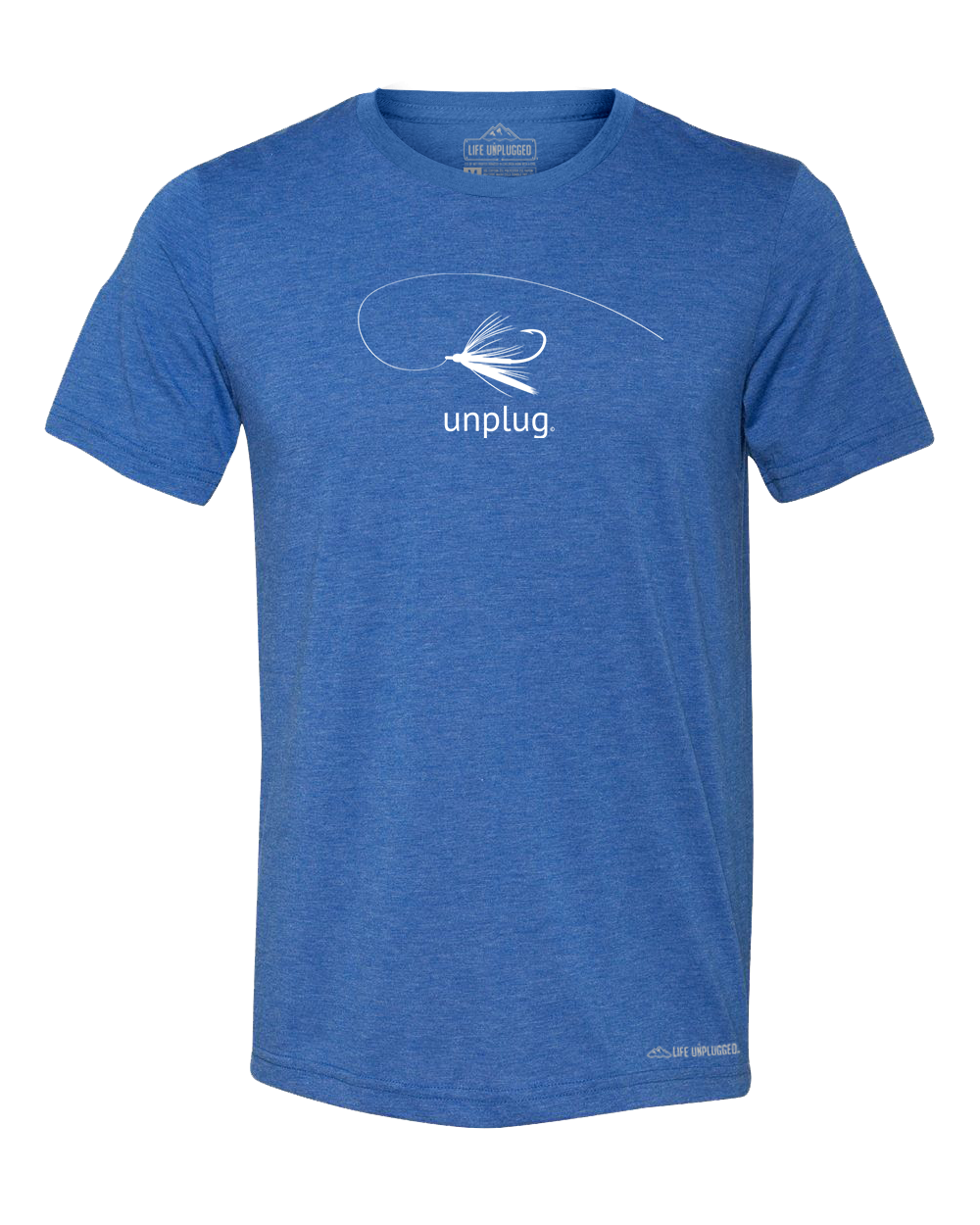 Fly Fishing Premium Triblend T-Shirt S / Great Lake Blue | Life Unplugged