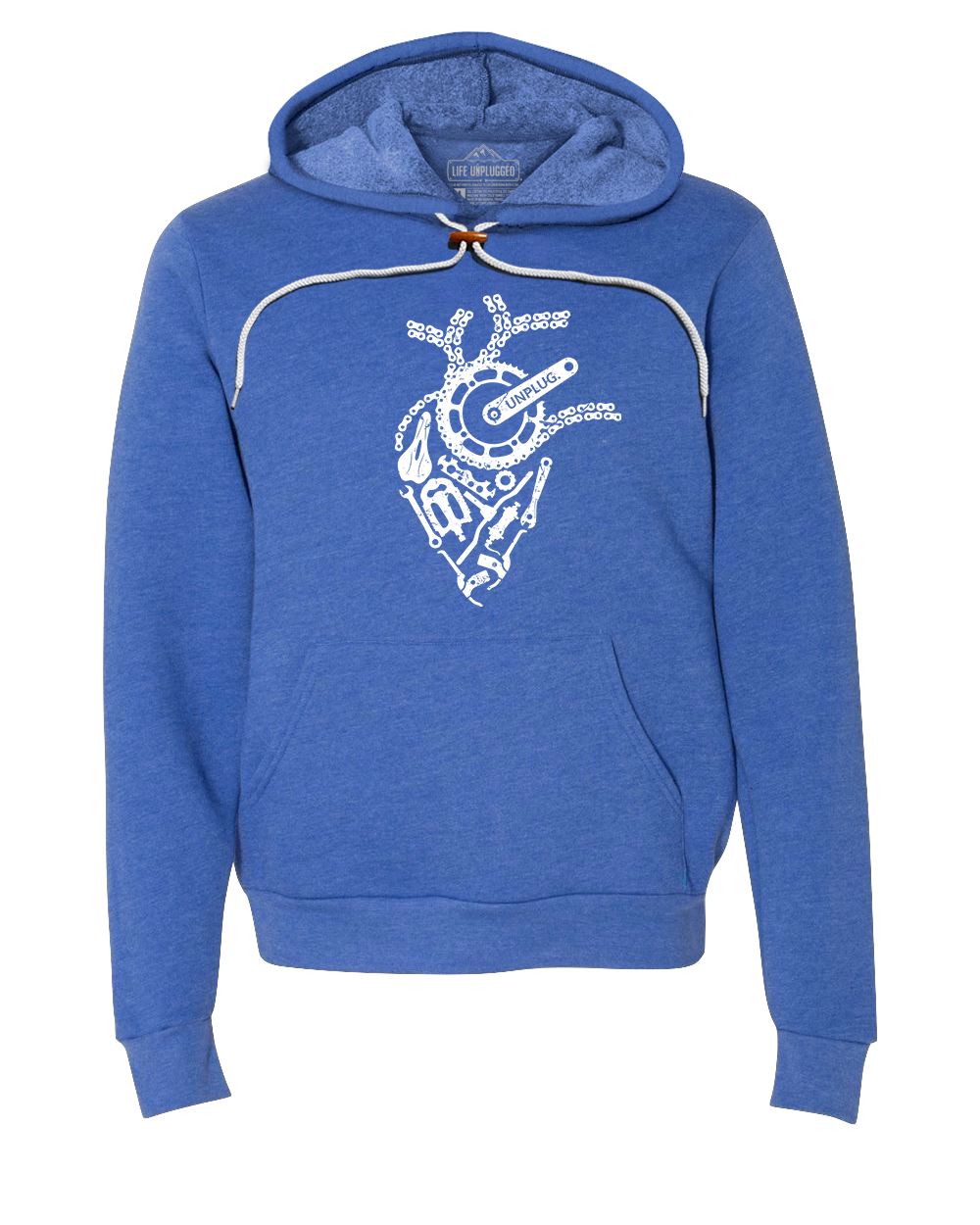 Anatomical Heart (Bicycle Parts) Premium Super Soft Hooded Sweatshirt - Life Unplugged
