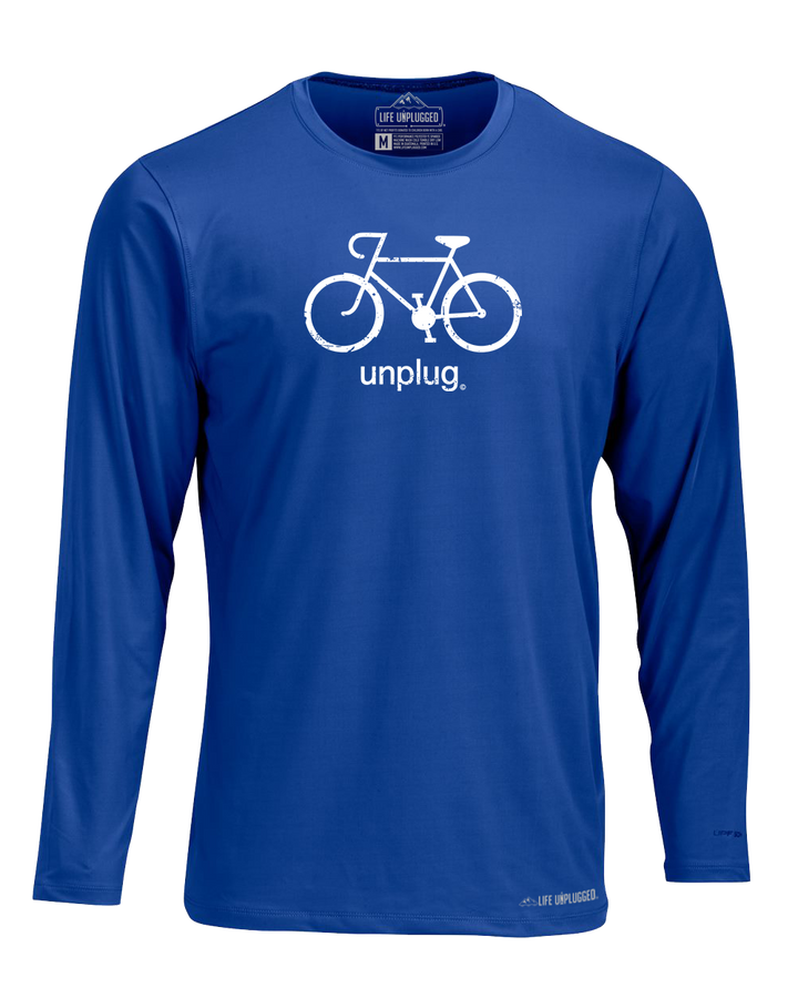 Road Bike Poly/Spandex High Performance Long Sleeve with UPF 50+