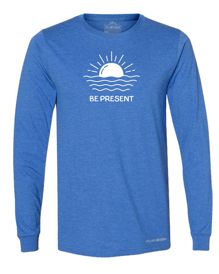 OCEAN SUNSET Premium Polyblend Long Sleeve T-Shirt