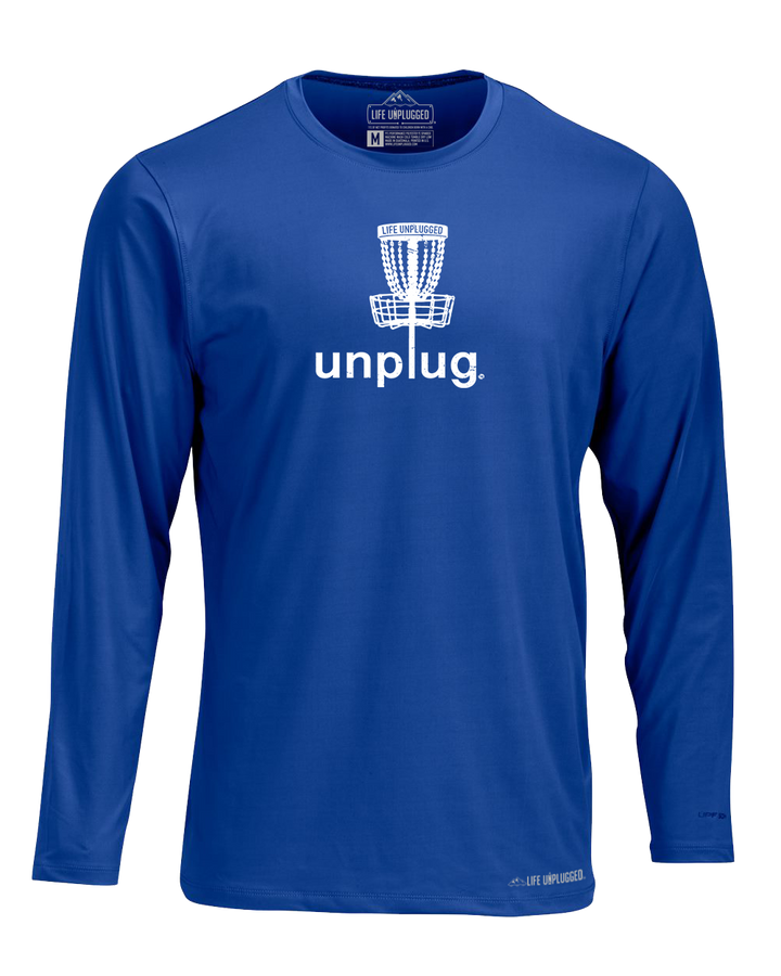 Disc Golf Poly/Spandex High Performance Long Sleeve with UPF 50+ - Life Unplugged