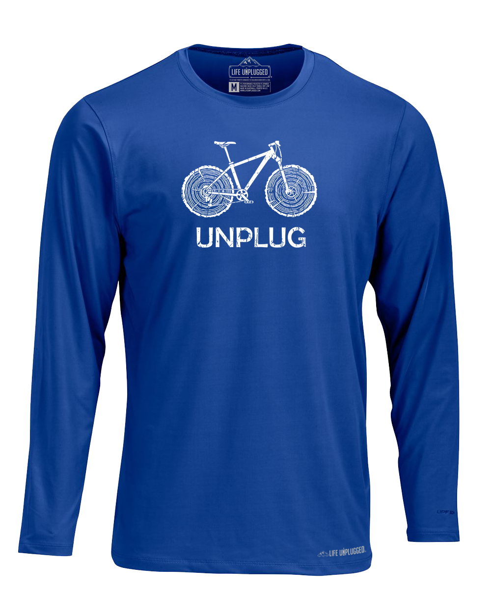 MOUNTAIN BIKE TREE STUMPS Poly/Spandex High Performance Long Sleeve with UPF 50+ - Life Unplugged