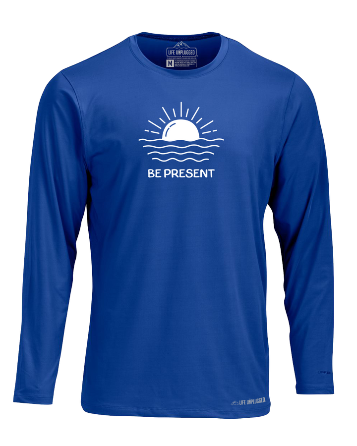 OCEAN SUNSET Poly/Spandex High Performance Long Sleeve with UPF 50+ - Life Unplugged