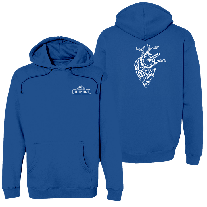 Anatomical Heart (bicycle Parts) Heavyweight Hoodie