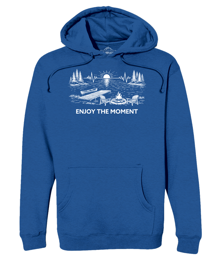 ENJOY THE MOMENT (LAKE SCENE) Heavyweight Hoodie