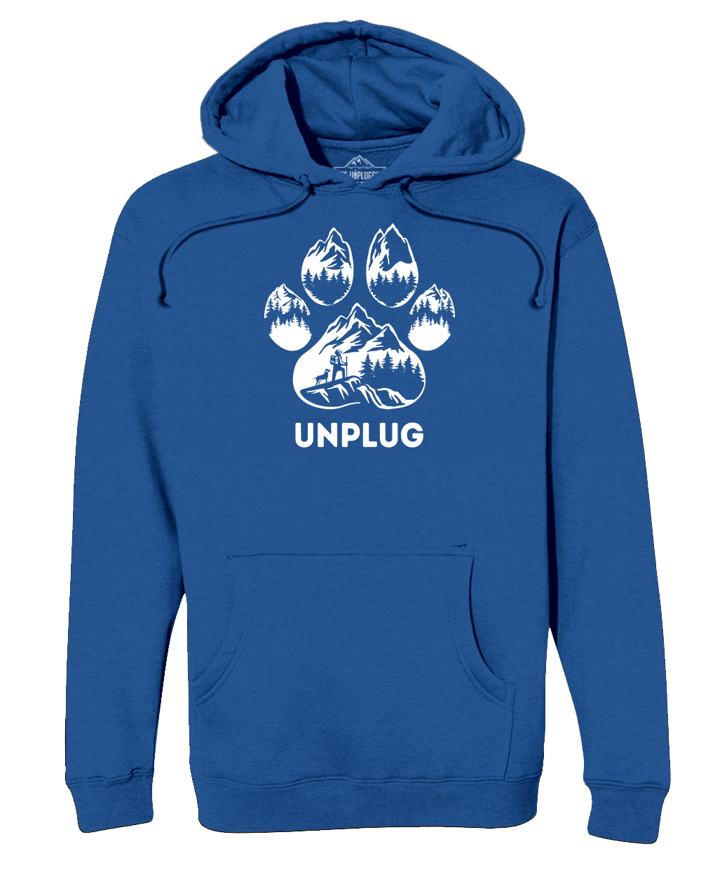 Paw Print Mountain Scene Heavyweight Hoodie