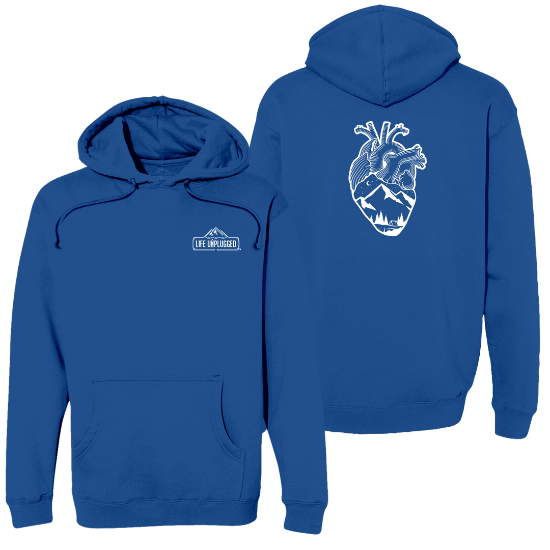 Anatomical Heart (full Chest) Heavyweight Hoodie