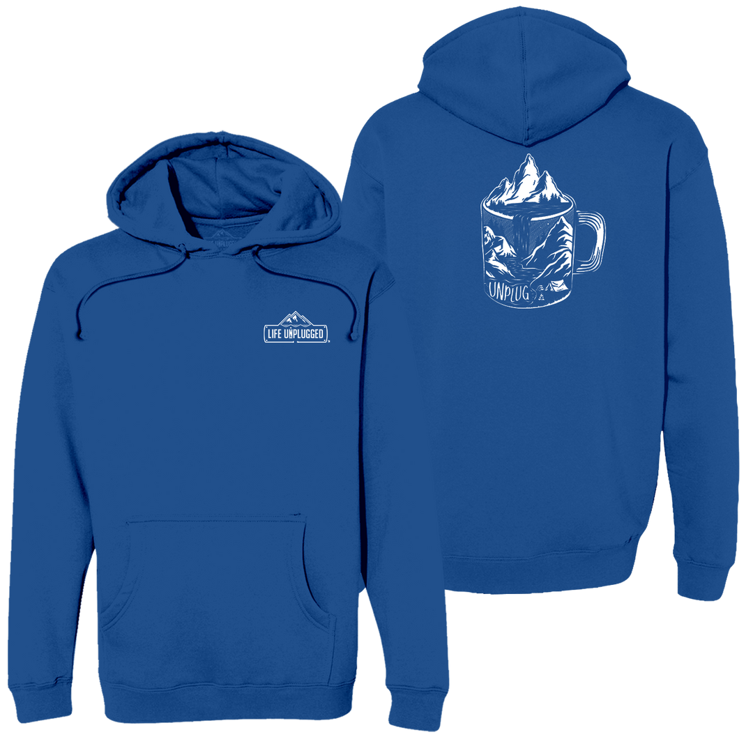 Coffee Mountain Scene Heavyweight Hoodie