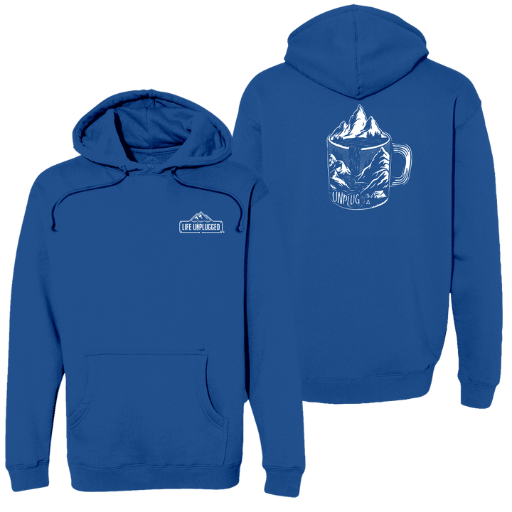 Coffee Mountain Scene Heavyweight Hoodie