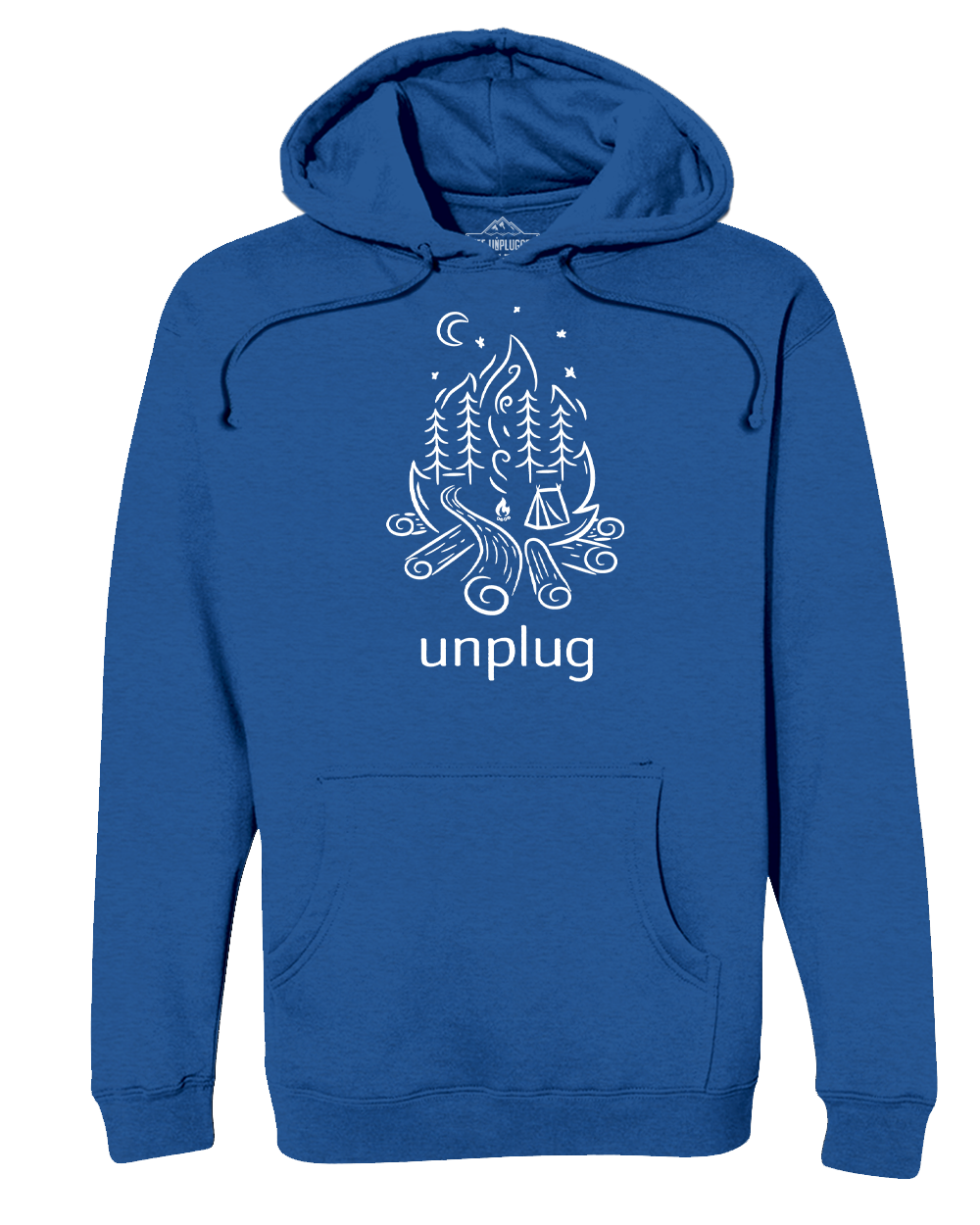 Campfire Camping Scene Heavyweight Hoodie