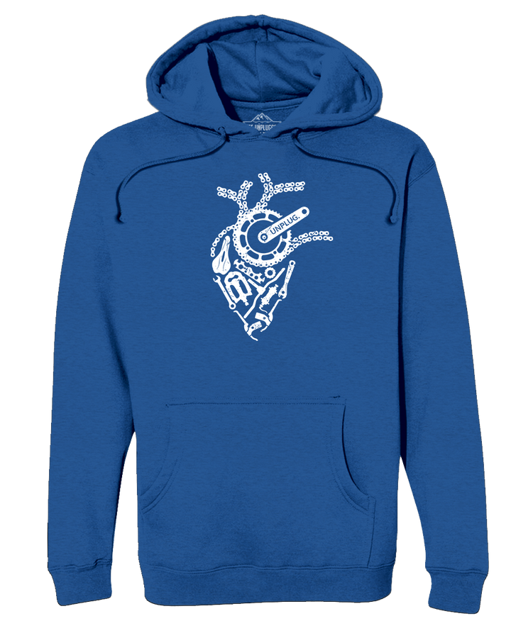 Anatomical Heart (bicycle Parts) Heavyweight Hoodie
