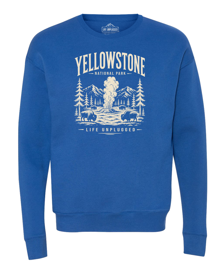 YELLOWSTONE NATIONAL PARK Midweight Super Soft Crewneck