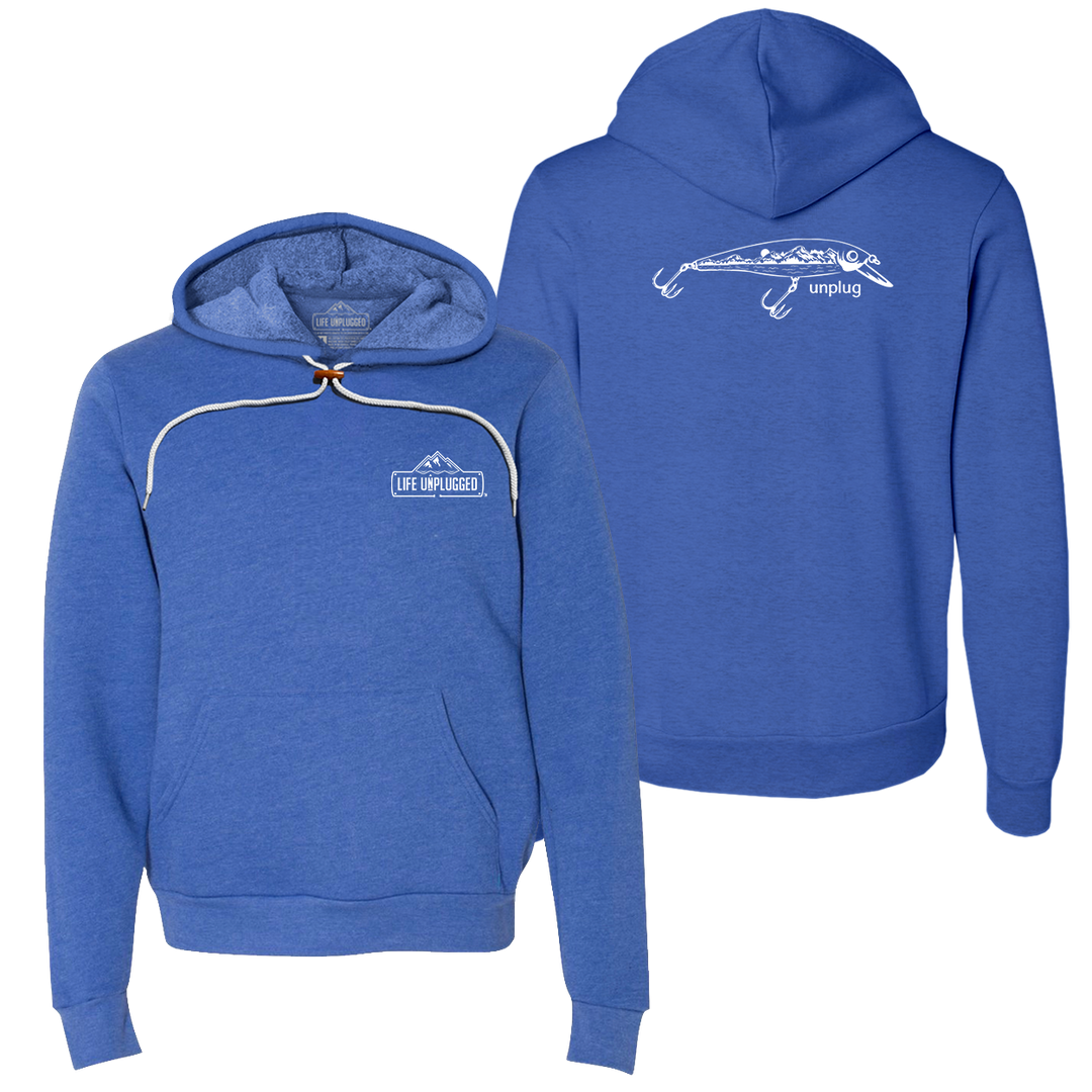 Fishing Lure Mountain Scene Super Soft Hoodie