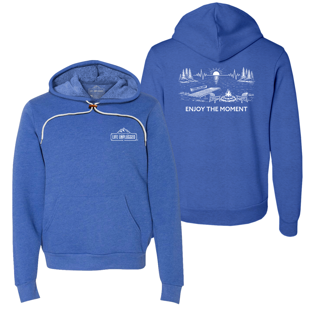 ENJOY THE MOMENT (LAKE SCENE) Super Soft Hoodie