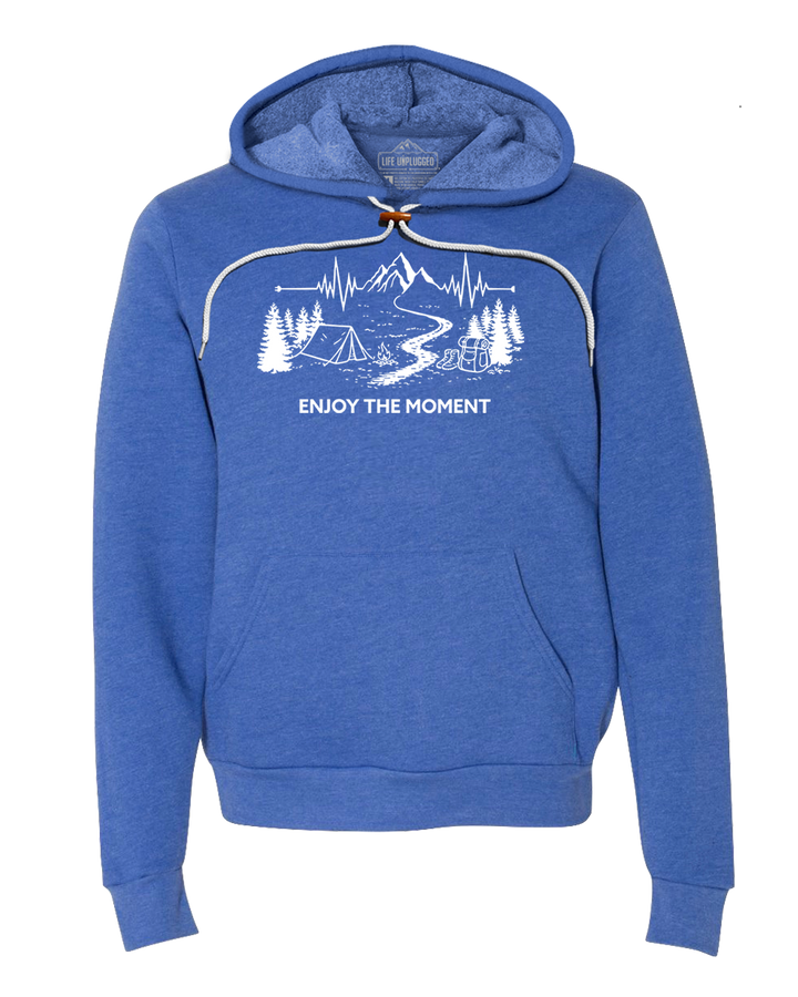 ENJOY THE MOMENT (MOUNTAIN SCENE) Super Soft Hoodie