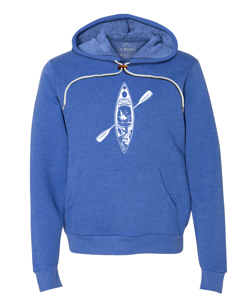 Kayak Mountain Scene Super Soft Hoodie