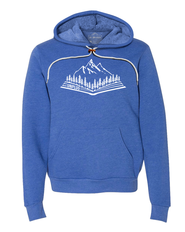 Open Book Mountain Scene Super Soft Hoodie