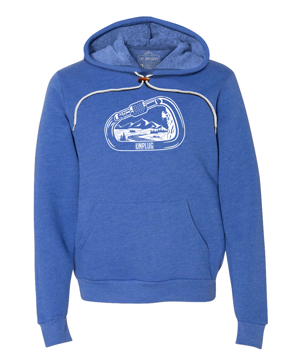 Rock Climbing Mountain Scene Super Soft Hoodie