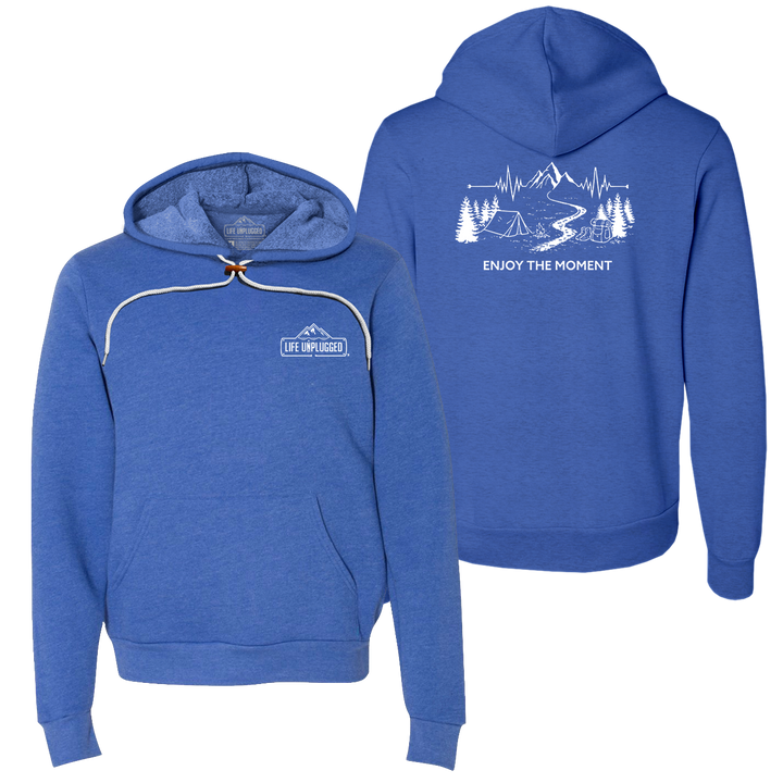 ENJOY THE MOMENT (MOUNTAIN SCENE) Super Soft Hoodie