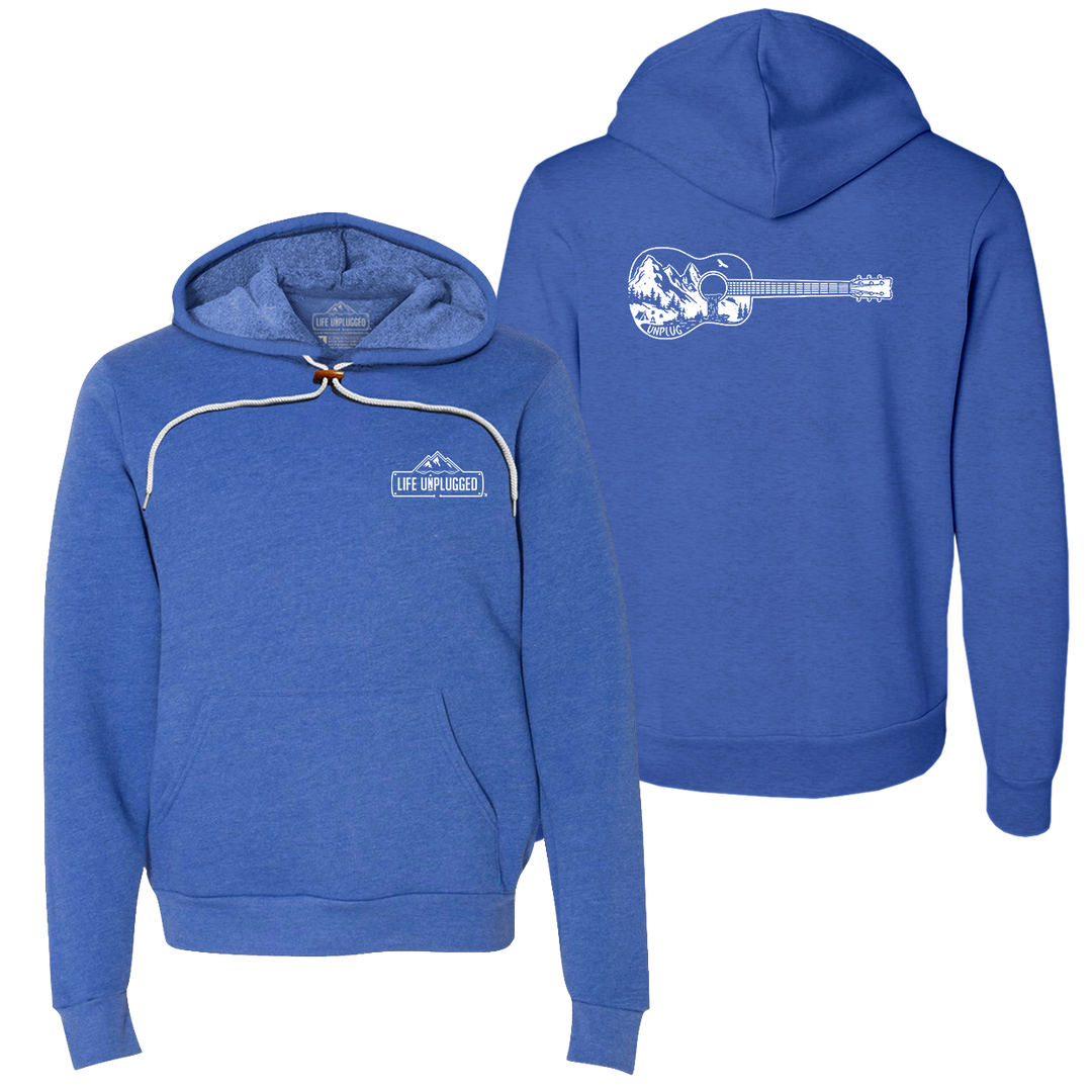 Guitar Mountain Scene Super Soft Hoodie