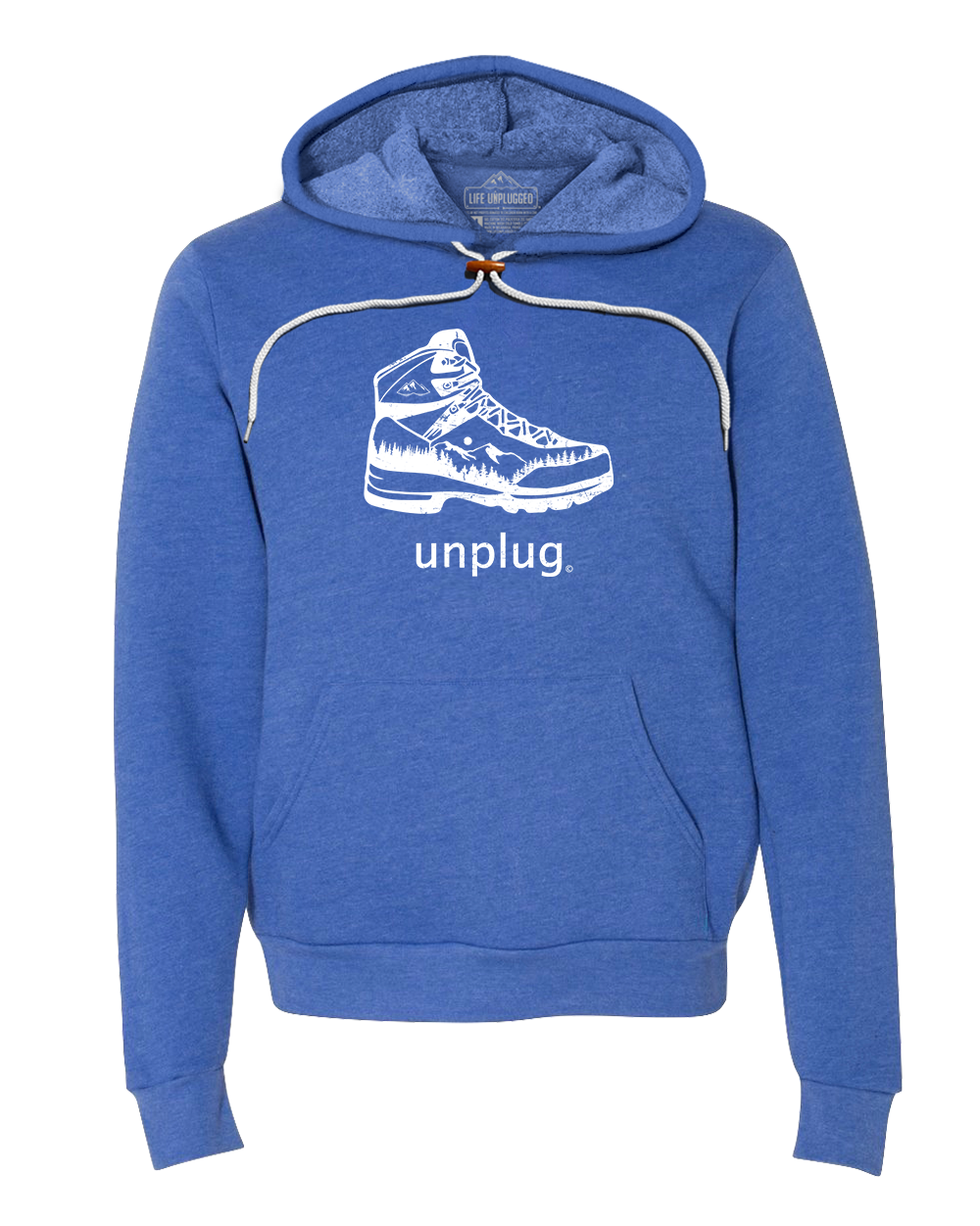 Hiking Boot Mountain Scene Super Soft Hoodie