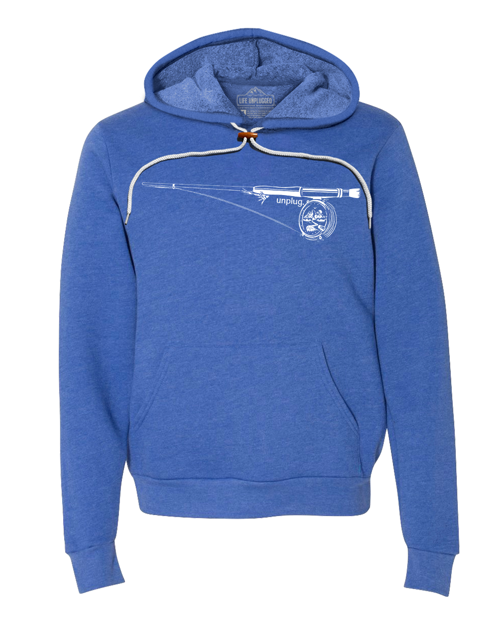 Fly Fishing Mountain Scene Super Soft Hoodie