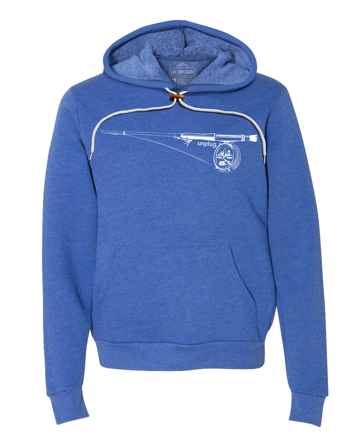 Fly Fishing Mountain Scene Super Soft Hoodie