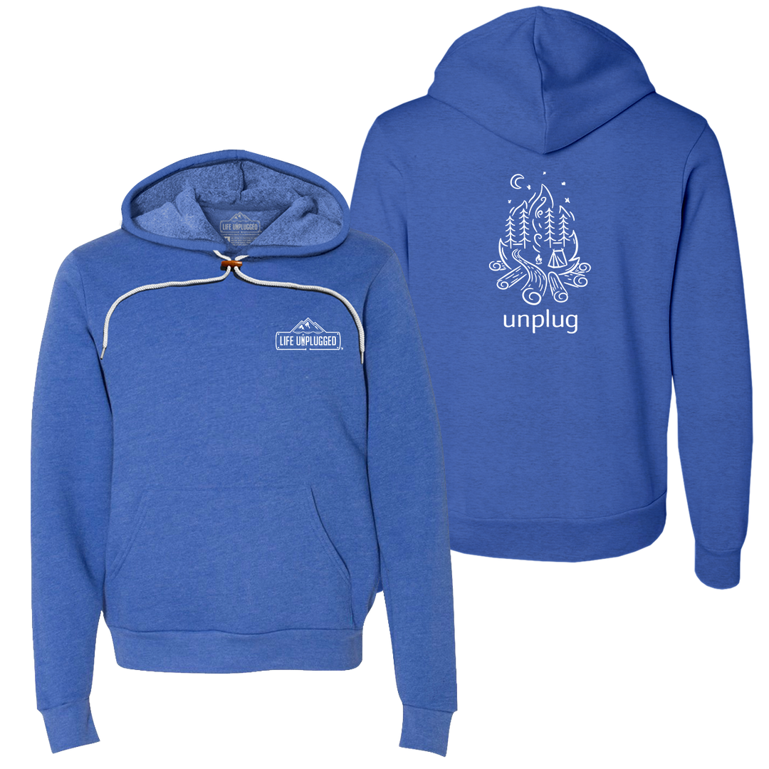 Campfire Camping Scene Super Soft Hoodie