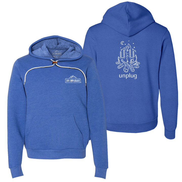 Campfire Camping Scene Super Soft Hoodie