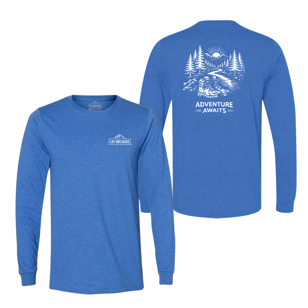 ADVENTURE AWAITS Long Sleeve T-Shirt